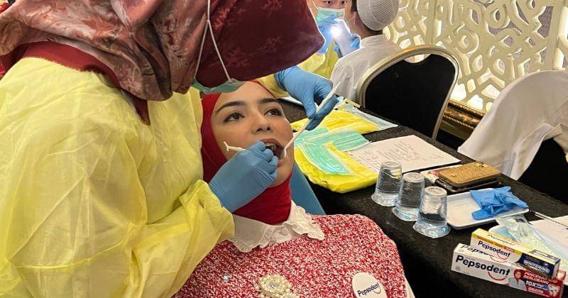 Citra Kirana dalam acara Peringatan Hari Kesehatan Gigi dan Mulut Sedunia 2024 oleh Pepsodent di Bandung, Rabu (20/3/2024) - Popmama.com/Putri Syifa N